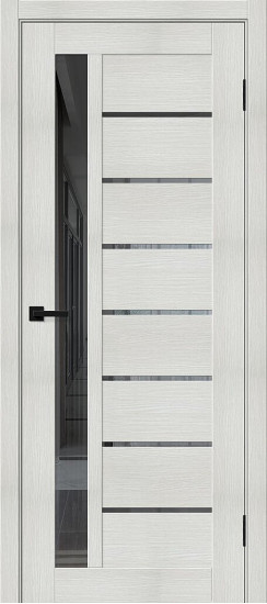 Браво-27, цвет: Bianco Melinga, размер: 200*60, стекло: Mirox Grey