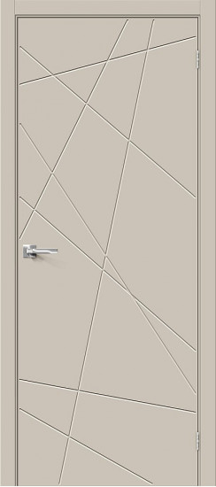 Межкомнатная дверь Граффити-5.Д.П, цвет: Cream Silk, с покрытием: ПЭТ, серия: Graffiti, размер: 200*90