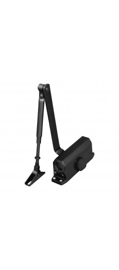Доводчик Ajax (Аякс) дверной DCTR50-100 (TDR-100) 50-100кг BL черный