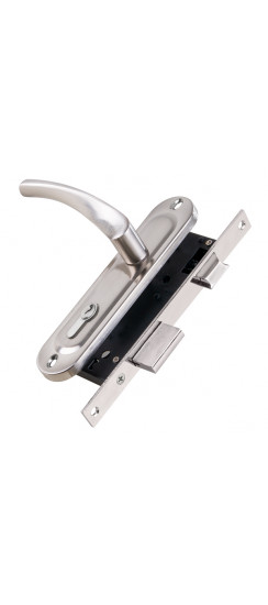Замок Punto (Пунто) цилиндровый в комплекте с ручкой LOCKSET16.CRONA.4070-1 (KIT P16 4070 CRONA) SN мат.никель