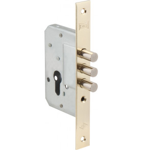 Корпус врезного замка 189/3M (45 mm) w/b (латунь)