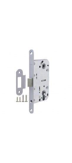 Корпус Fuaro (Фуаро) врезного замка c защёлкой PLASTP85C-50 (P85C-50) SSC сатинированный хром
