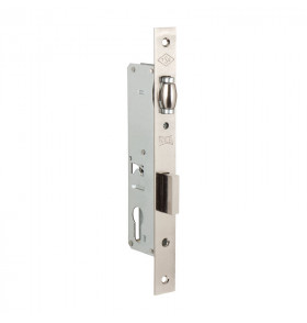 Корпус узкопрофильного замка с роликовой защёлкой 155 (30 mm) w/b (никель)