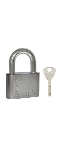 Замок Fuaro (Фуаро) навесной PL-WEATHER-1560 Nickel 4 fin key ( PL-15-60) диск. /блистер