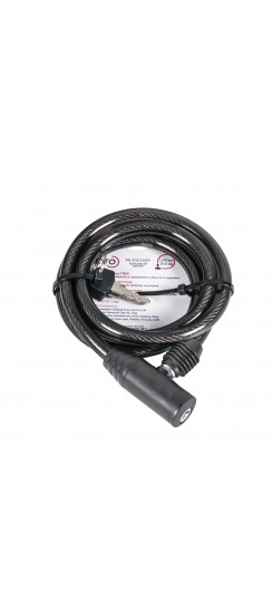 Замок Punto (Пунто) тросовый PK-BIKE-1012-KEY (10х1200) 2key/подвес