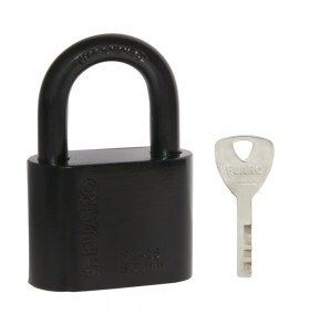 Замок навесной PL-WEATHER-1550 Black 4 fin key ( PL-15-50) диск. /блистер