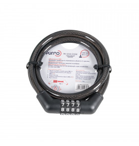 Замок тросовый PK-BIKE-1010-CODE (10х1000) /подвес