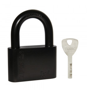Замок навесной PL-WEATHER-1560 Black 4 fin key ( PL-15-60) диск. /блистер