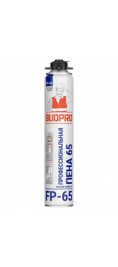 Пена монтажная BUDPRO FP-65 профессиональная с увеличенным выходом, 745 мл