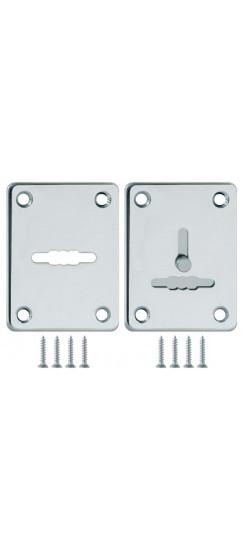 Накладка Fuaro (Фуаро) на сувальдный замок ESC.S-lift+S/K.set (ESC081/082) хром (2шт.)
