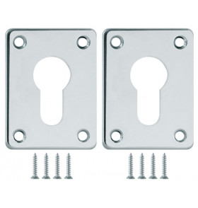Накладка на цилиндр ESC.C+C/K.set (ESC083) CP хром (2шт.)