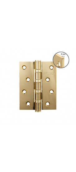 Петля Fuaro (Фуаро) универсальная HEAVY IN4400U GOLD-24 (золото 24K) 100х75х3 мм