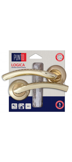 Ручка Punto (Пунто) раздельная LM/A R.TL54.LOGICA/HD SG/GP-4 матовое золото/золото