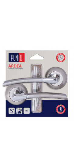 Ручка Punto (Пунто) раздельная LM/A R.TL54.ARDEA/HD SN/CP-3 матовый никель/хром