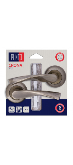 Ручка Punto (Пунто) раздельная LM/A R.TL54.CRONA/HD ABG-6 бронза