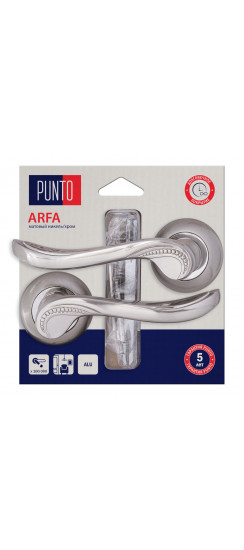 Ручка Punto (Пунто) раздельная LM/A R.TL54.ARFA/HD SN/CP-3 матовый никель/хром