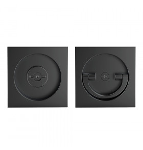 Ручка поворотная для раздвижных дверей SH.QUADRO55.BK8 BL-26 черный