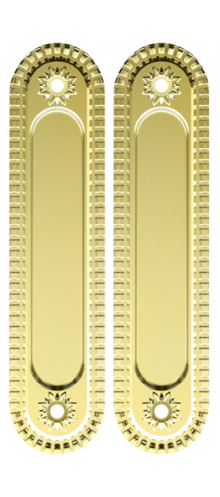 Ручка Armadillo (Армадилло) для раздвижных дверей SH.CL152.010 (SH010/CL) GOLD-24 золото 24К