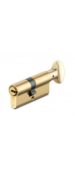 Цилиндровый механизм с вертушкой 164 SM/90 (40+10+40) mm латунь 5 кл.