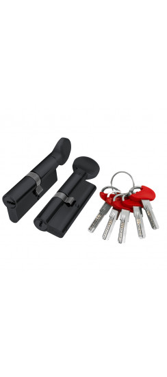 Цилиндровый механизм (D-PRO502/70) D-PRO5002Knob70(30+10+30) BL черный 5Key