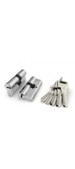 Цилиндровый механизм (R600/90) R6000Key90(50+10+30)-BL CP хром /блистер 5Key