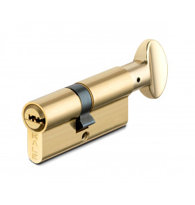 Цилиндровый механизм с вертушкой 164 SM/70 (30+10+30) mm латунь 5 кл.