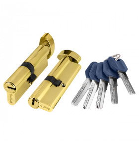 Цилиндровый механизм (Z402/80) Z4002Knob80(30+10+40) с вертушкой PB латунь