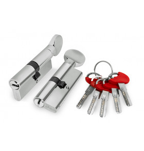 Цилиндровый механизм (D-PRO502/110) D-PRO5002Knob110(55+10+45) CP хром 5Key