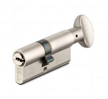 Цилиндровый механизм с вертушкой 164 SM/70 (30+10+30) mm никель 5 кл.