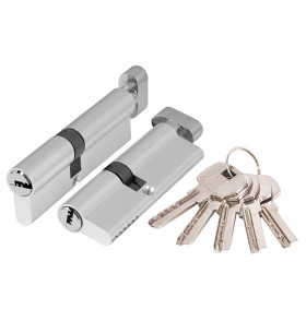 Цилиндровый механизм (AX202/110) AX2002Knob110 (50+10+50) CP хром с вертушкой