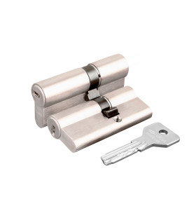 Цилиндровый механизм Cisa ASIX OE300-17.12 (80 мм/25+10+45), НИКЕЛЬ