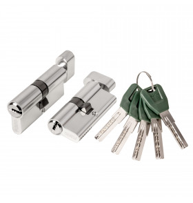 Цилиндровый механизм (A202/80) A2002Knob80(40+10+30) с вертушкой SN никель