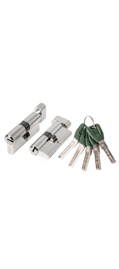 Цилиндровый Punto (Пунто) механизм (A202/90) A2002Knob90(40+10+40) с вертушкой SN никель