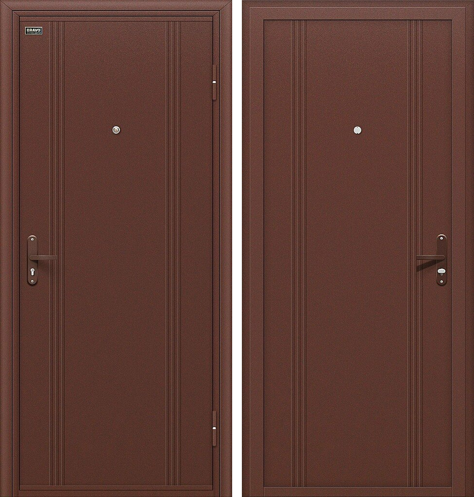 Door Out 101, цвет: Антик Медь/Антик Медь, размер: 205*88, открывание: 180˚, Правое