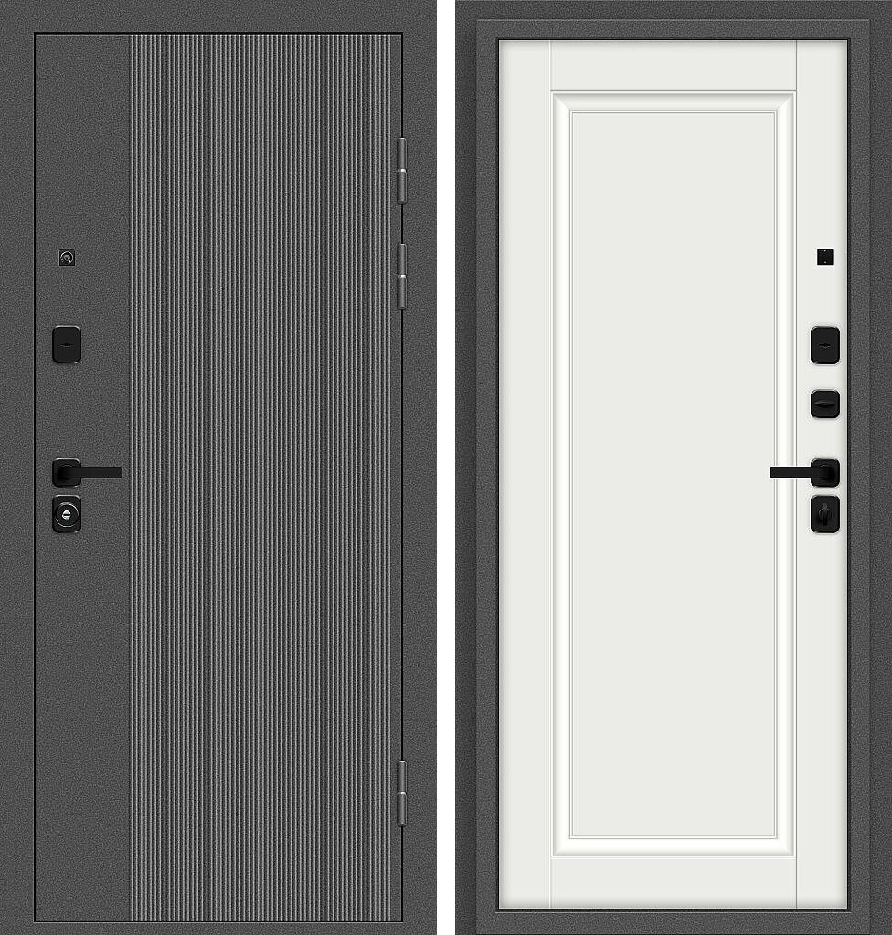 Optim Z-2 Классика, цвет: Букле графит/Белый, размер: 205*86, открывание: Левое